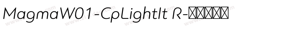 MagmaW01-CpLightIt R字体转换